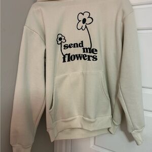 PacSun Off-White Floral Graphic Hoodie